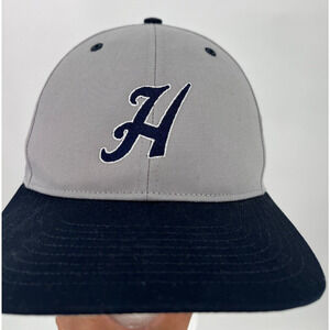 Hooey Legend H Logo Adjustable Snapback Hat Baseball Cap Gray/Blue Men's M/L